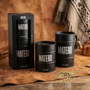 MAT325/N Set de vertedores negro con caja
