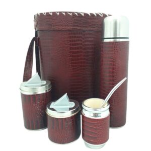 POR180/C-2 Set matero rojo croco