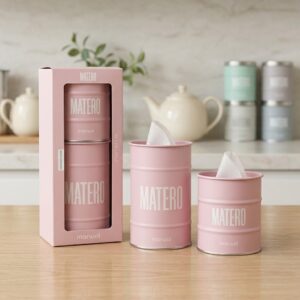 MAT325/R Set vertedor rosa con caja