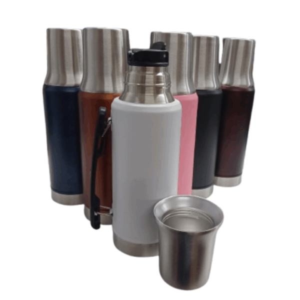 TER159 Termo acero tapa mate manija color 1 litro