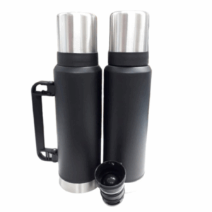 TER158 Termo acero 1,3 litros negro