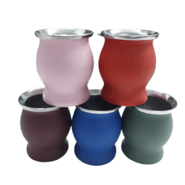 MAT802 Mate acero copa colores variados