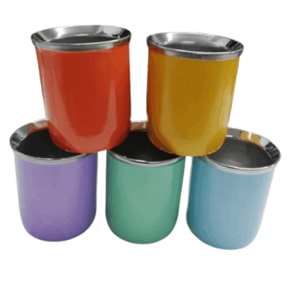 MAT805/P Mate vasito acero colores pastel