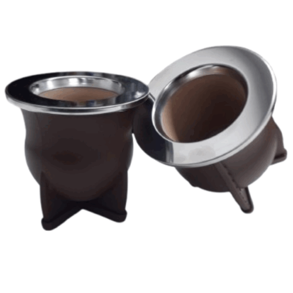 MAT136/M Mate camionero marron pvc con virola de acero