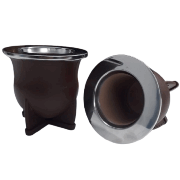 MAT136/M Mate camionero marron pvc con virola de acero - Image 2