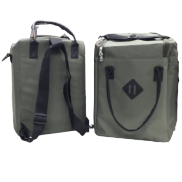 POR192/V-1 Mochila Matera Verde con aplique negro - Image 2