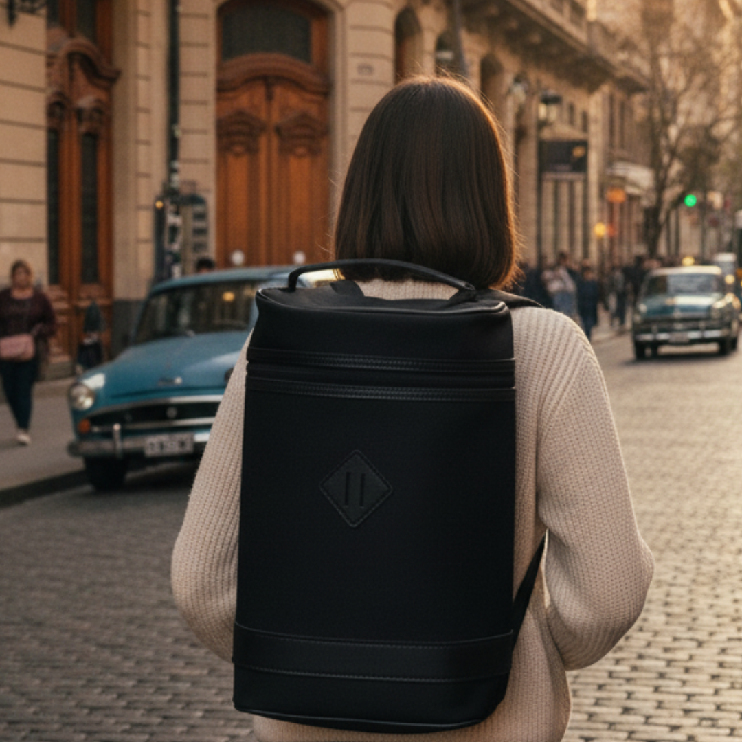 POR196/N-1 Mochila matero urbano Total Black - Image 3