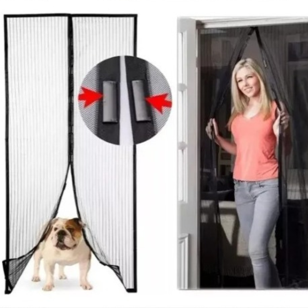 COR100 Cortina Puerta Mosquitero con iman moscas insectos magnetico - Image 3