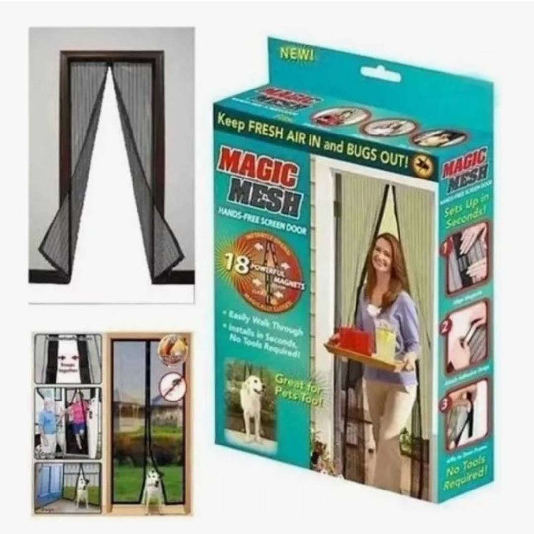 COR100 Cortina Puerta Mosquitero con iman moscas insectos magnetico - Image 4