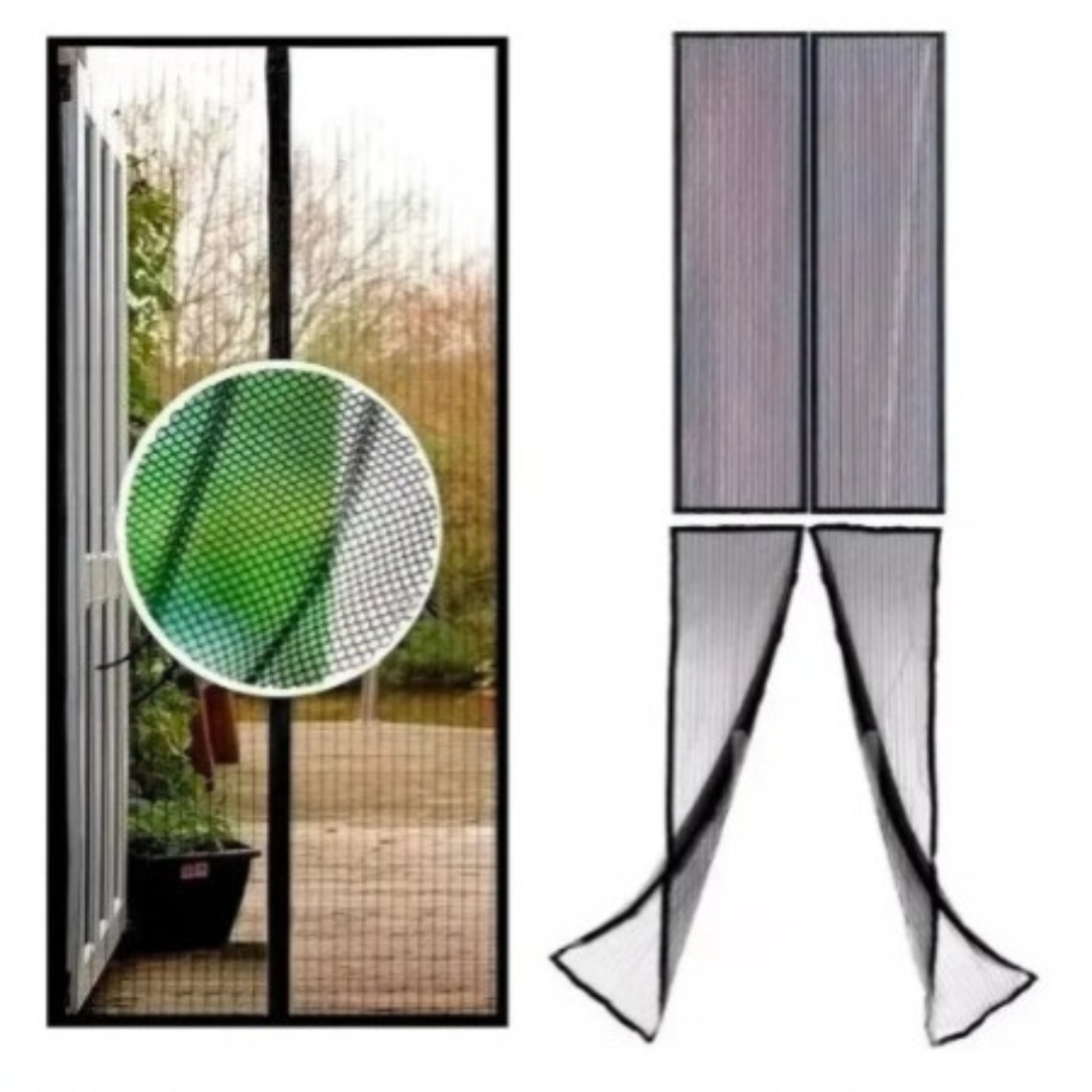 COR100 Cortina Puerta Mosquitero con iman moscas insectos magnetico - Image 6