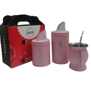 MAT390/RS Set de mate con diseño Rosa