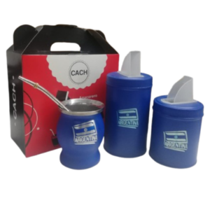 MAT390/A Set de mate con diseño Azul