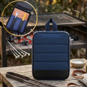 CUC74/A Set Asado estuche Cordura Azul
